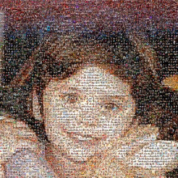 A Sweet Young Girl photo mosaic
