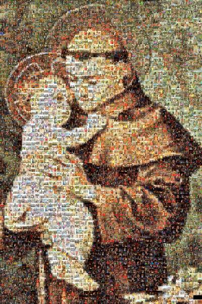 A Loving Saint photo mosaic
