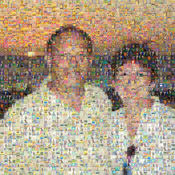 Couple at Sunset photo mosaic