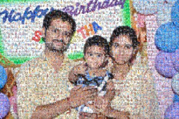 Birthday Party photo mosaic