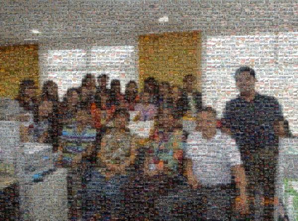Coworkers photo mosaic