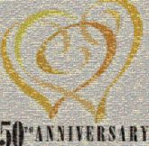 50th anniversary hearts symbols shapes love couples marriage married mom and dad text words letters numbers years celebrations