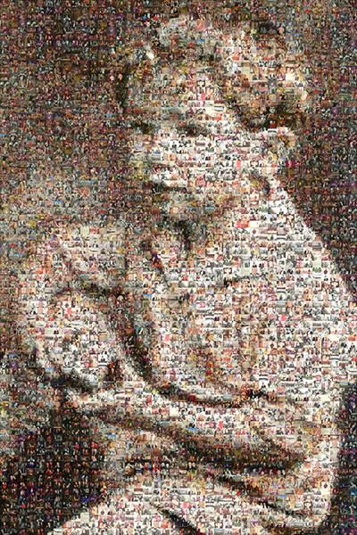 Hugh Hefner's 90th Birthday photo mosaic
