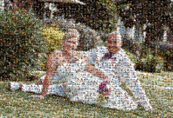 A Beautiful Wedding photo mosaic