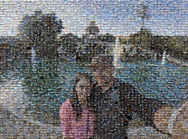 A Couple on Vacation photo mosaic
