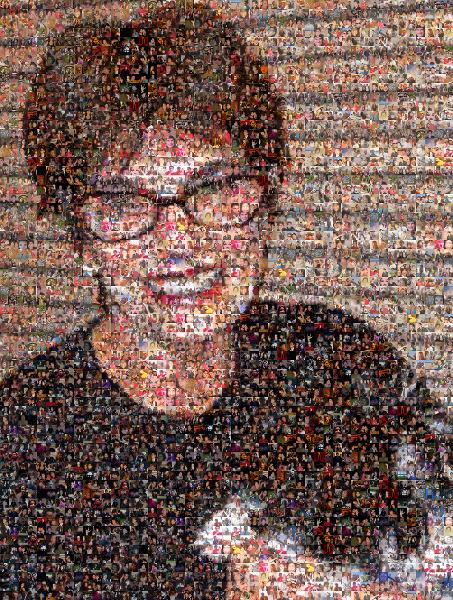 A Portrait of a Smiling Woman photo mosaic