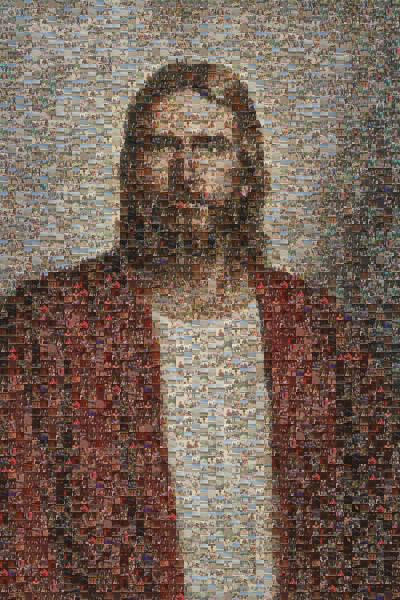 Religious Painting photo mosaic
