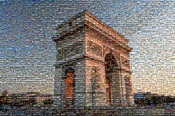 The Arc De Triomphe photo mosaic