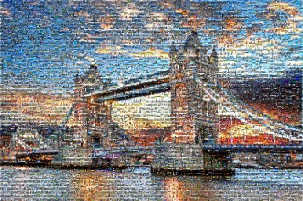 London Bridge photo mosaic