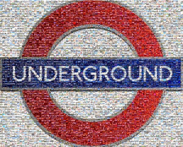 London Underground photo mosaic
