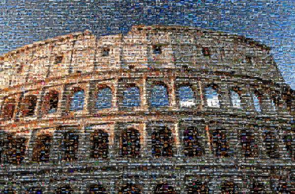 The Colosseum photo mosaic