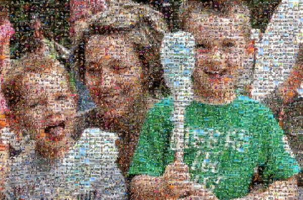 Fun-Loving Family photo mosaic