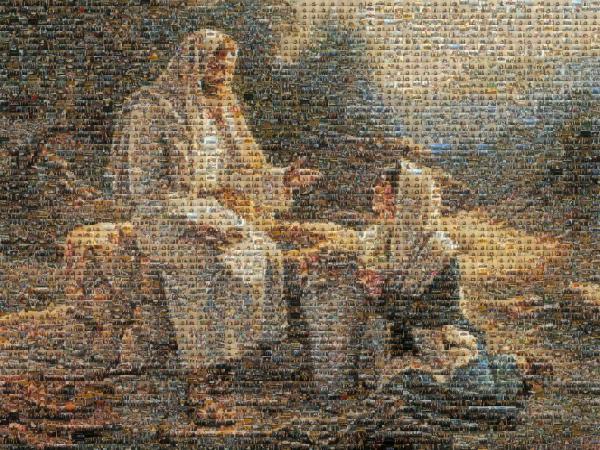 Christ photo mosaic
