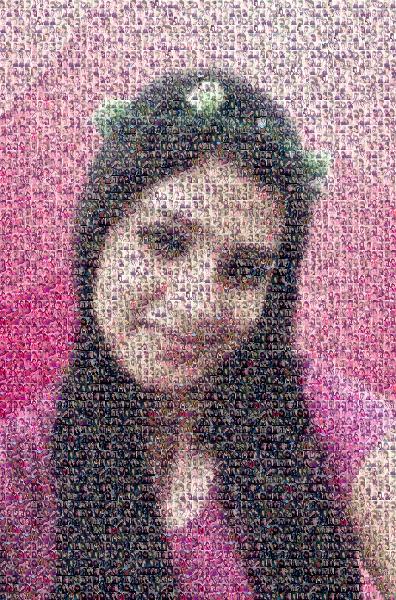 Portrait of Selfies photo mosaic