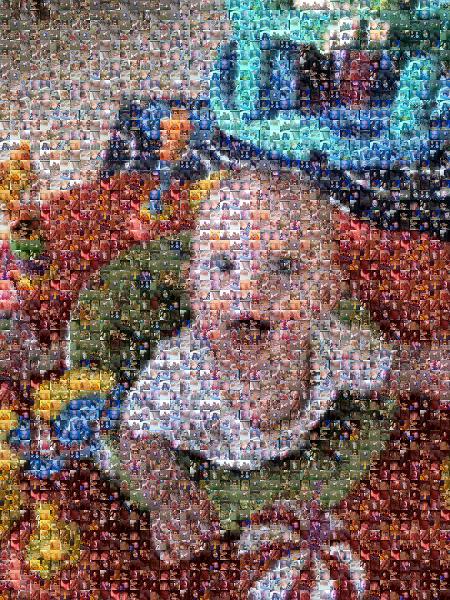 Baby's First Birthday photo mosaic