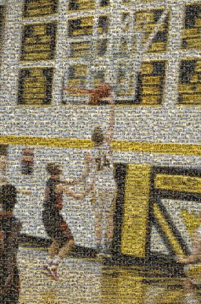 Basketball Game photo mosaic