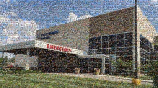 Hospital photo mosaic