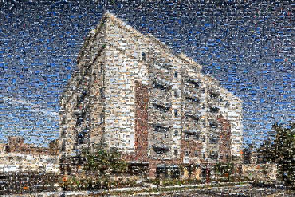 Newly Constructed Building photo mosaic