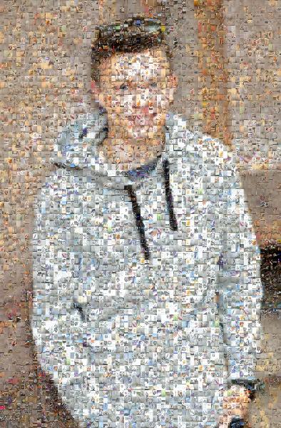 Smiling Young Man photo mosaic