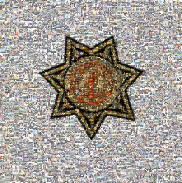 Badge photo mosaic