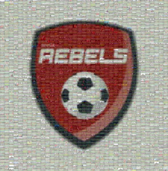 Rebels Soccer photo mosaic