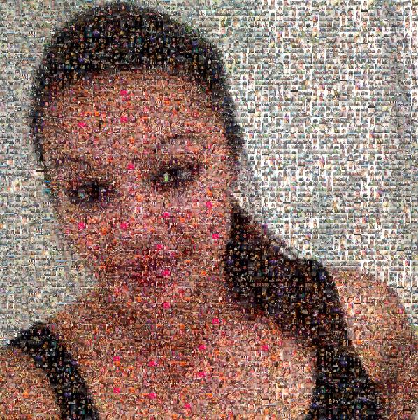 Young Girl Selfie Mosaic photo mosaic