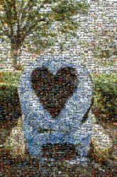 artistic hearts symbols sculptures outside outdoors memorials