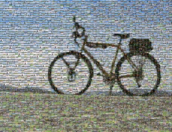 Bicycle photo mosaic