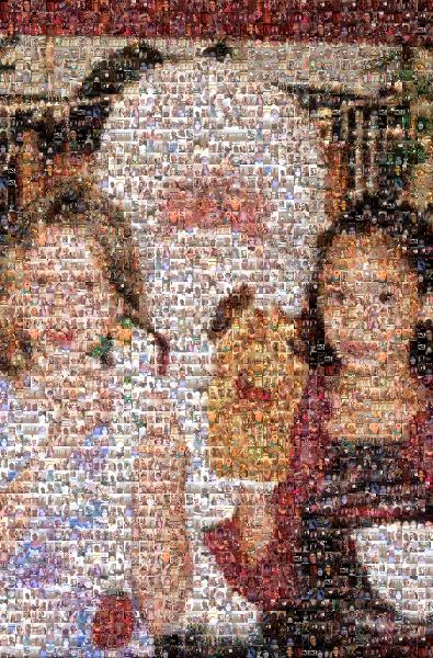 Childhood Friends photo mosaic