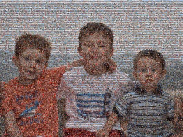 Kids on Vacation photo mosaic