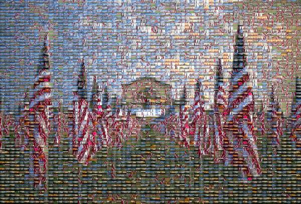 A Memorial Park photo mosaic