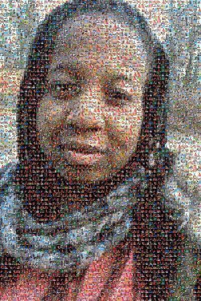 Outdoor Selfie photo mosaic
