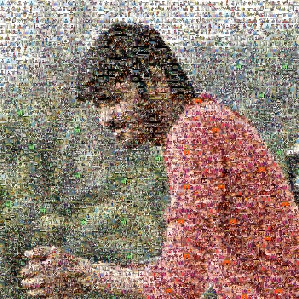 A Profile of a Young Man photo mosaic