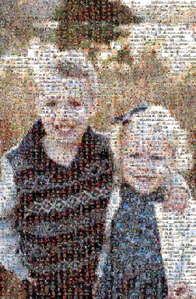 Portrait of Two Children photo mosaic