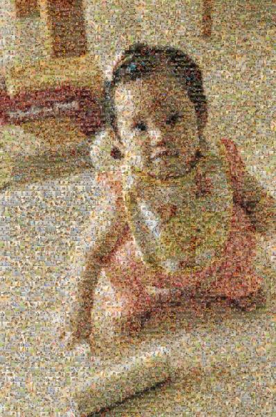 Toddler at Play photo mosaic