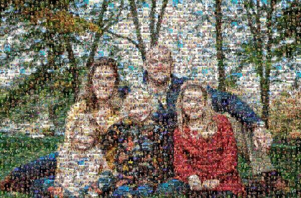 Family Portrait photo mosaic