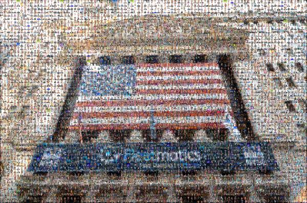 American Flag photo mosaic