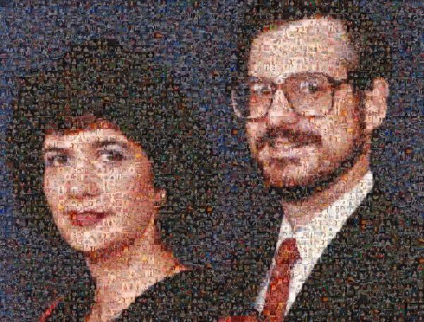 A Couple's Portrait photo mosaic