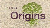 Telus Origins organic logo text logotype font words simple organization corporate company industry products staff