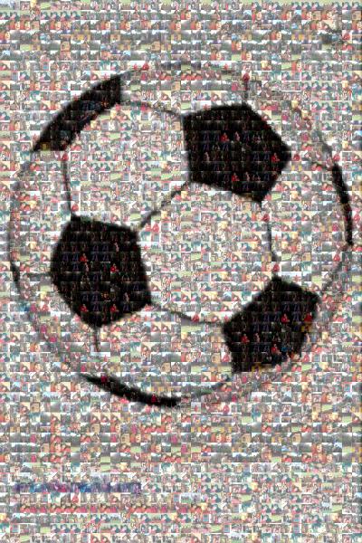 Soccer Ball photo mosaic