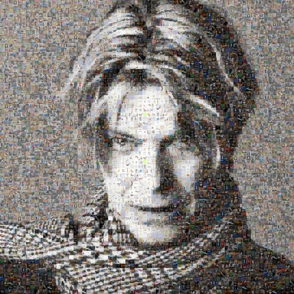Musician Portrait photo mosaic