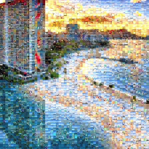 Island Resort photo mosaic