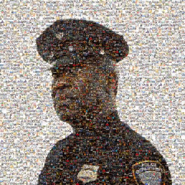 Police Officer photo mosaic