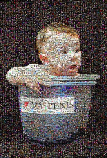 Baby in Bucket photo mosaic
