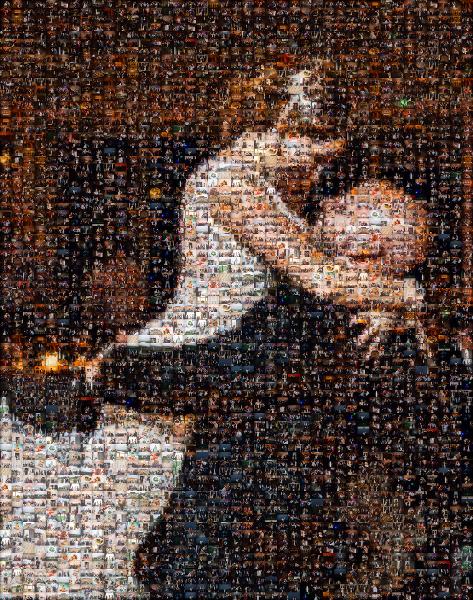 Dancing Newlyweds photo mosaic