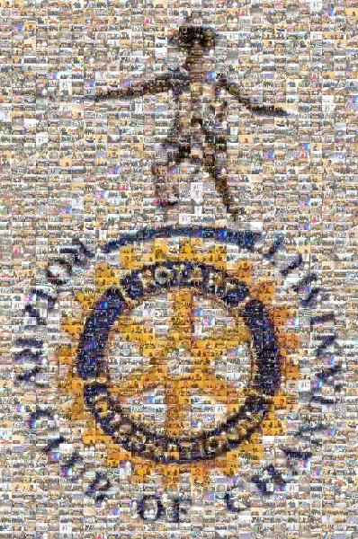 International Rotary Club Poster photo mosaic