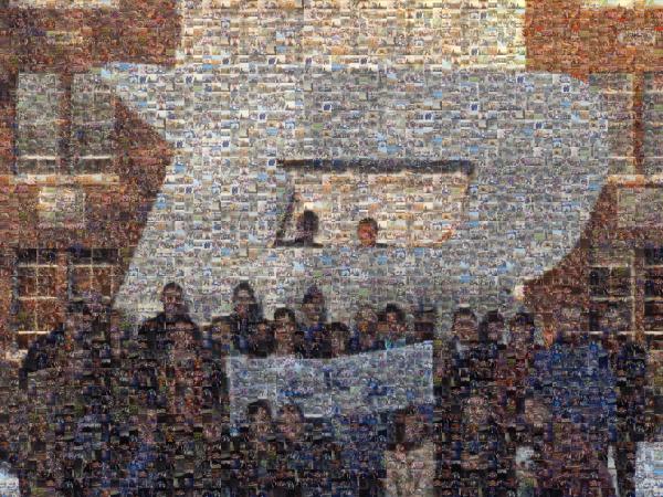 A College Fraternity photo mosaic