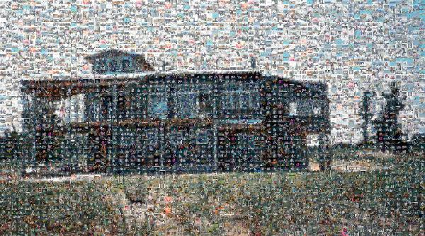 Family Beach House photo mosaic