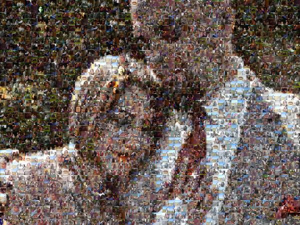 A Serene Couple photo mosaic