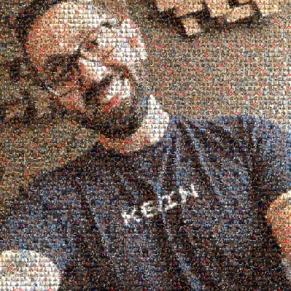 A Selfie photo mosaic